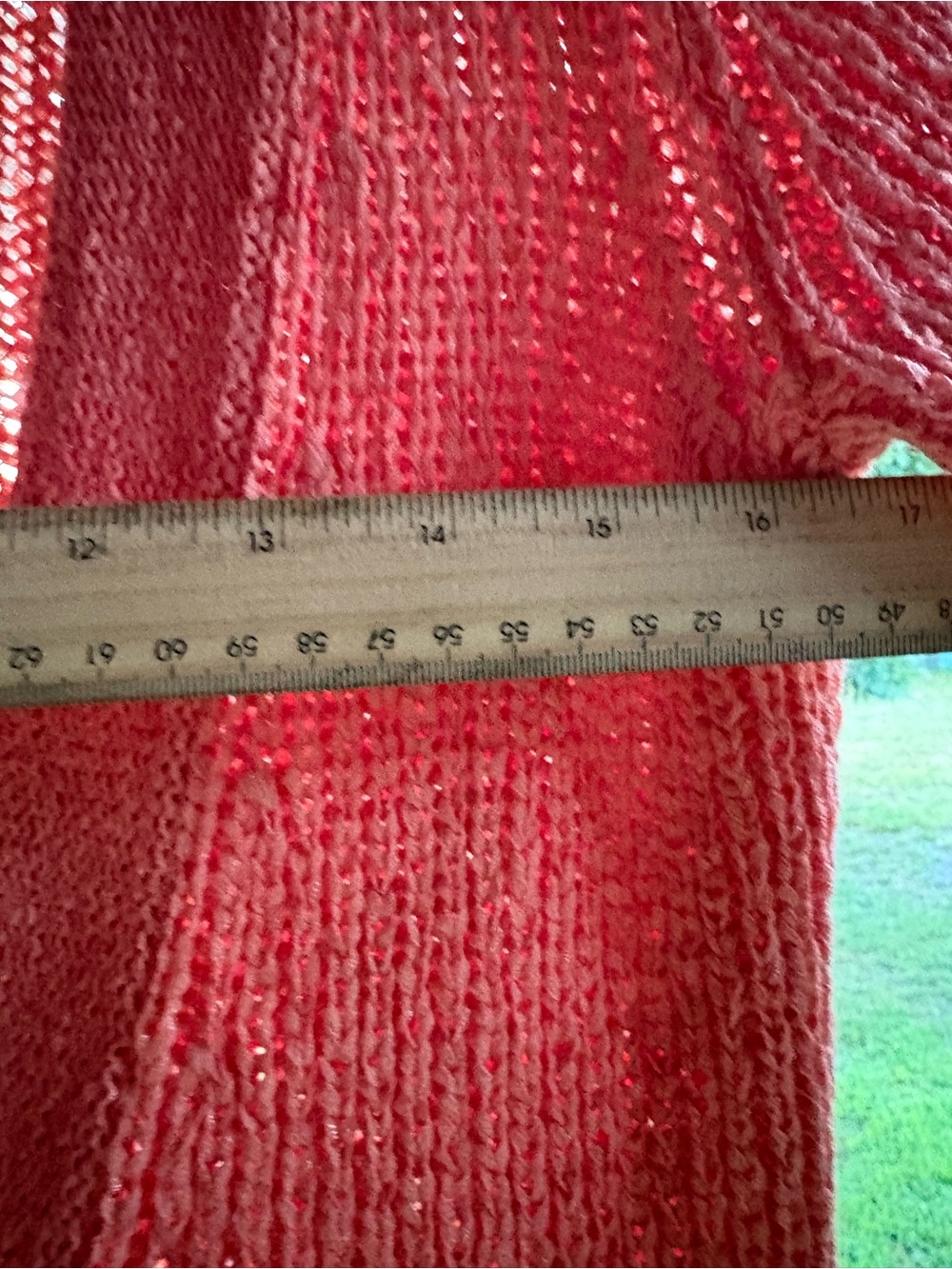 JH Collectibles Coral Knit Cardigan M Cotton Summer Tie Detail 3/4 Sleeves - Picture 5 of 7